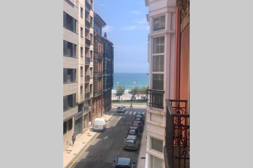 114A - Playa de San Lorenzo - Opción de garaje Gijón Exterior foto
